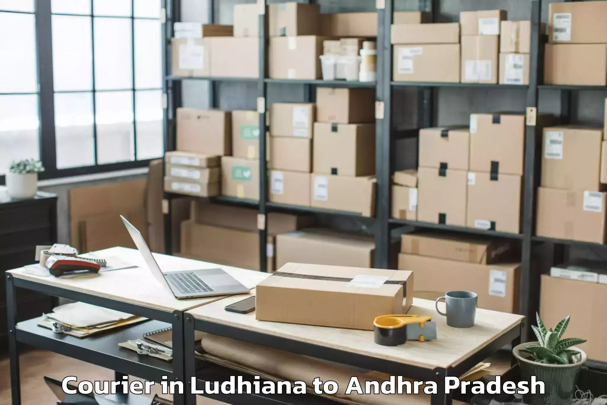 Get Ludhiana to Simhadripuram Courier